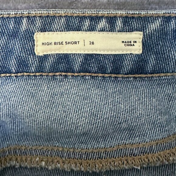 PacSun High Rise Jean Shorts, Very Distressed, Size 28 - Picture 4 of 4